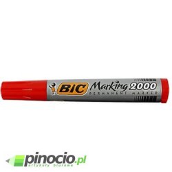 Marker permanentny BIC NB2000 okrągły czerwony