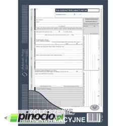 Zgłoszenie reklamacyjne A4 (oryginał + 2 kopie) 601-1 MiP