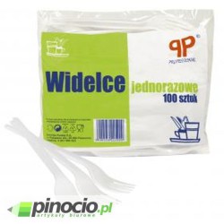 Widelce jednorazowe Sarantis 100 szt.