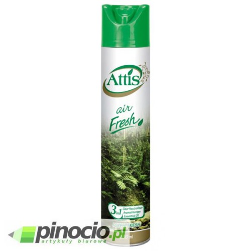 Odświeżacz powietrza Attis Gold Drop spray 300ml Leśny