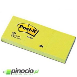 Notes samoprzylepny Post-it 38x51 mm żółty 3 szt.