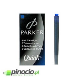Naboje do pióra Parker niebieskie 5 szt.