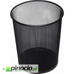 Kosz na śmieci metalowy Taurus 19l.czarny (TRC9004)