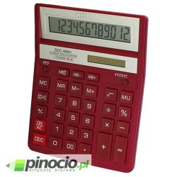 Kalkulator Citizen/Eleven SDC-888X czerwony
