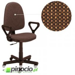 Krzesło obrotowe Nowy Styl Prestige Gtp brązowo-czarne
