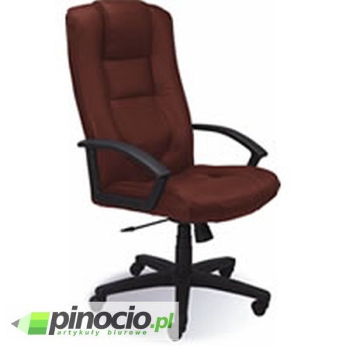 Fotel gabinetowy Nowy Styl Laguna skórzany brązowy