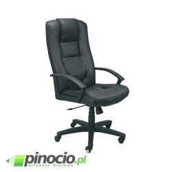 Fotel gabinetowy Nowy Styl Laguna skórzany czarny