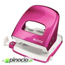 Dziurkacz Leitz 5008 do 30 kartek metaliczny różowy 50081023