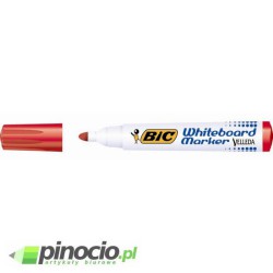 Marker suchościeralny Bic Velleda okrągły czerwony