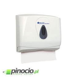 Pojemnik na pojedyncze reczniki papierowe MERIDA TOP MINI, z tworzywa ABS, okienko SZARE ATS201