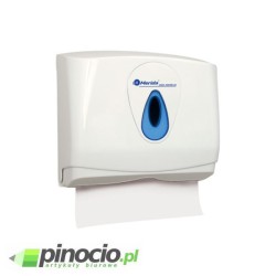 Pojemnik na pojedyncze reczniki papierowe MERIDA TOP MINI z tworzywa. ABS, okienko NIEBIESKIE PZ2TN