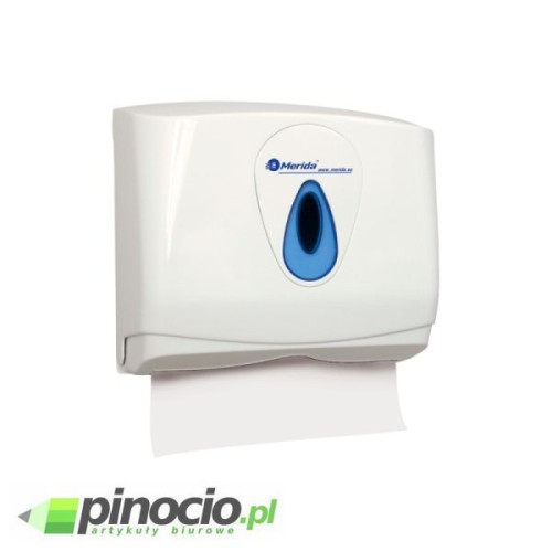 Pojemnik na pojedyncze reczniki papierowe MERIDA TOP MINI z tworzywa. ABS, okienko NIEBIESKIE PZ2TN