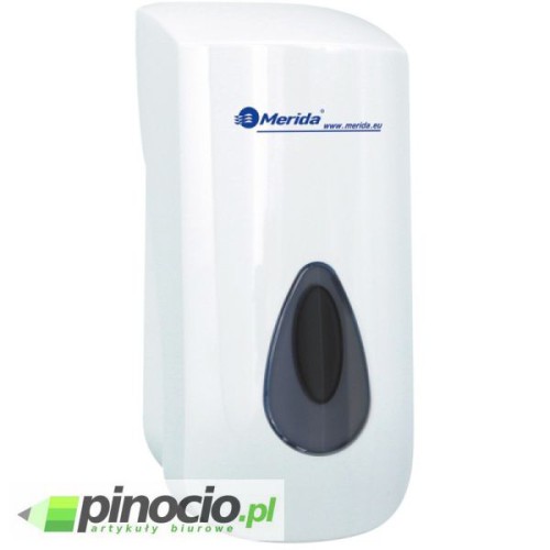Dozownik mydła w płynie MERIDA TOP z tworz. ABS o poj. 800 ml, okienko SZARE DN1TS