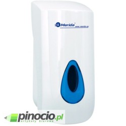 Dozownik mydła w pianie MERIDA TOP z tworz. ABS okienko NIEBIESKIE DF3TN