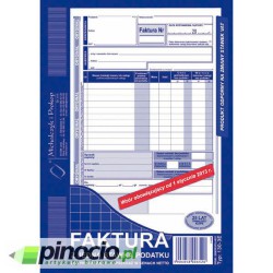 Faktura VAT netto 1-stawka MiP A5 (oryginał+kopia) 130-3E