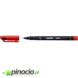 Foliopis Stabilo OHPen 0.4 mm (S) czerwony