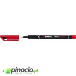 Foliopis Stabilo OHPen 0.7 mm (F) czerwony