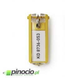 Identyfikatory do kluczy Durable żółte 6 szt. Identyfikatory do kluczy Durable żółte 6 szt.