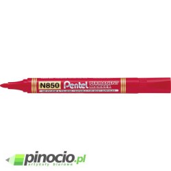 Marker permanentny Pentel N850 okrągły czerwony