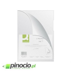 Ofertówki groszkowe Q-connect A4 120 mic. 100 szt. transparentne