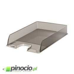 Półka na dokumenty Esselte Europost przezroczysta grafitowa 623604