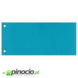 Przekładki kartonowe wąskie Esselte 1/3 A4 niebieskie 100 szt.624445