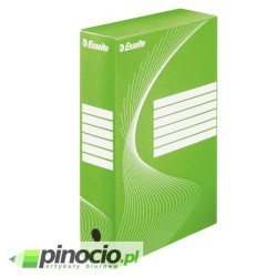 Pudło archiwizacyjne Esselte Standard 80mm zielone 128414