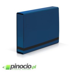 Teczka skrzydłowa z gumką Vaupe Caribic BOX A4 niebieska
