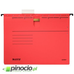 Teczka wisząca Leitz Alpha A4 kartonowa czerwona 19840025