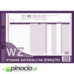 WZ - wydanie materiału na zewnątrz MiP A4 (wielokopia) 385-1