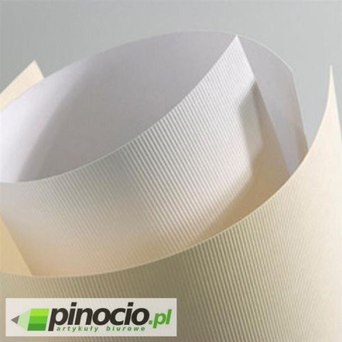 Karton ozdobny Linie biały 20 szt. 230g.