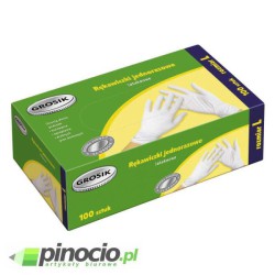 Rękawiczki lateksowe Grosik cienkie L 100 szt.