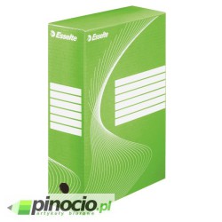 Pudło archiwizacyjne Esselte Standard 100mm zielone 128424