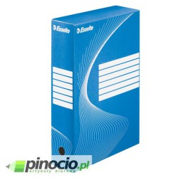 Pudło archiwizacyjne Esselte Standard 80mm niebieskie 128411
