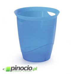 Kosz na śmieci Durable Trend 16l. przezroczysty niebieski