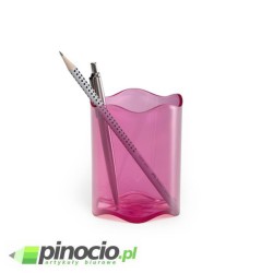 Kubek na długopisy Durable Trend przezroczysty różowy Kubek na długopisy Durable Trend przezroczysty różowy