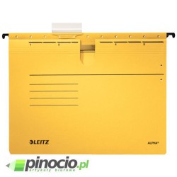 Teczka wisząca Leitz Alpha A4 kartonowa żółta 19840015