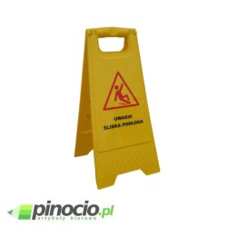 Tablica ostrzegawcza Merida uwaga śliska podłoga