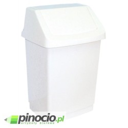Kosz na śmieci Merida z uchylną pokrywą 50l biały B8D