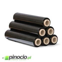 Folia zabezpieczająca stretch 25 mic. 2.5 kg czarna