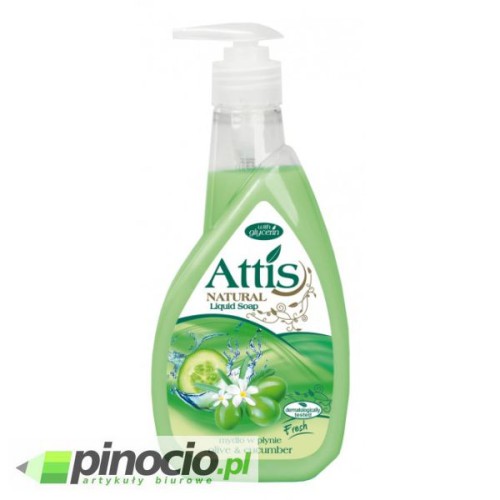 Mydło w płynie z dozownikiem Attis Gold Drop 400ml Olive & Cucumber