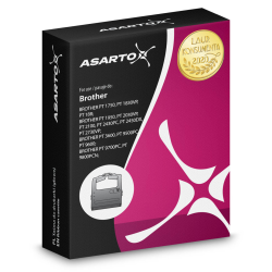 Taśma Asarto do Brother R641N | TZE641 |  black/YL | 18mm*8m