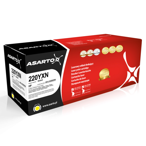 Toner Asarto do HP 220YXN | W2202X | 5500 str. | yellow Toner Asarto do HP 220YXN | W2202X | 5500 str. | yellow