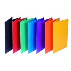 Teczka z gumką A4 preszpanowa office czarna