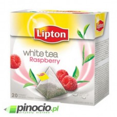Herbata white w piramidkach Lipton Raspberry 20 szt.