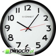 Zegar ścienny Q-Connect Wels czarny