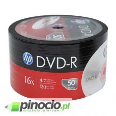Płyta DVD-R jednokrotnego zapisu HP 4.7GB cake 50 szt.