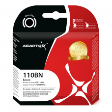 Tusz Asarto do Epson 110BN | C13T03P14A | 140 ml | 6000 str | black