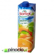 Sok Hortex w kartonie pomarańczowy 1l
